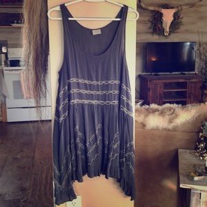 Free people voile trapeze slip medium